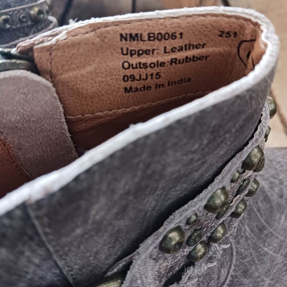 Annie Burnished Leather Distressed Harness Ankle Boot MSRP $90 - Picture 8 of 12